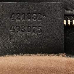 Pre Owned Gucci Black Leather Small Web Sylvie Shoulder Bag