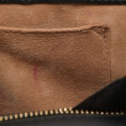 Pre Owned Gucci Black Leather Small Web Sylvie Shoulder Bag