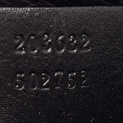 Pre Owned Gucci Black Leather Small Hysteria Pouch