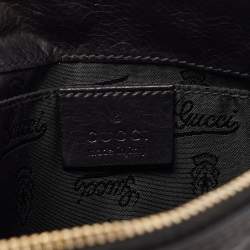 Pre Owned Gucci Black Leather Small Hysteria Pouch