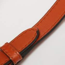 Gucci Beige/Orange GG Canvas and Leather Small Vintage Web Boston Bag