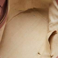 Pre Owned Gucci Brown Leather Small Swing Tote