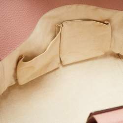 Pre Owned Gucci Brown Leather Small Swing Tote