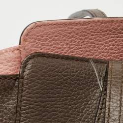 Pre Owned Gucci Brown Leather Small Swing Tote