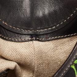 Pre Owned Gucci Multicolor Floral Print Canvas and Leather Jackie O Bouvier Hobo