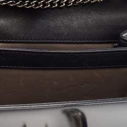 Pre Owned Gucci Black Patent Leather Small Interlocking G Shoulder Bag