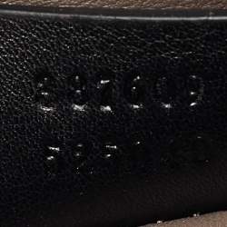 Pre Owned Gucci Black Patent Leather Small Interlocking G Shoulder Bag