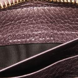 Gucci Purple Leather Soho Continental Wallet