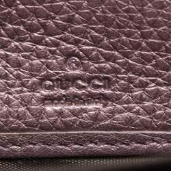 Gucci Purple Leather Soho Continental Wallet