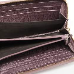 Gucci Purple Leather Soho Continental Wallet