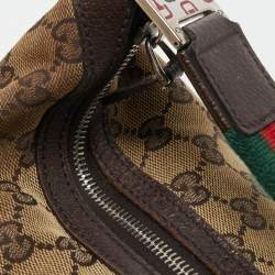 Pre Owned Gucci Beige/Ebony GG Canvas Web Pop Hobo