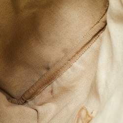 Gucci Beige/Brown GG Canvas and Leather Medium Vintage Web Boston Bag