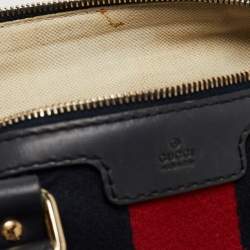 Gucci Beige/Brown GG Canvas and Leather Medium Vintage Web Boston Bag