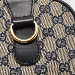 Gucci Beige/Brown GG Canvas and Leather Medium Vintage Web Boston Bag