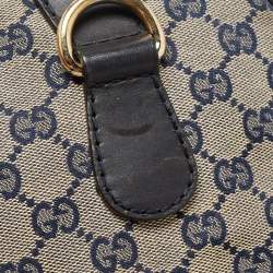 Gucci Beige/Brown GG Canvas and Leather Medium Vintage Web Boston Bag