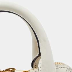 Pre Owned Gucci Beige/Cream GG Supreme Coated Canvas and Leather Mini Horsebit 1955 Bag