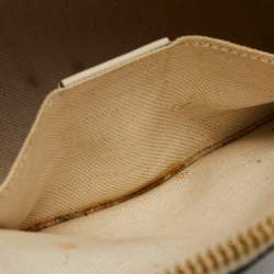 Pre Owned Gucci Beige/Cream GG Supreme Coated Canvas and Leather Mini Horsebit 1955 Bag