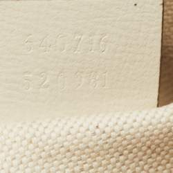 Pre Owned Gucci Beige/Cream GG Supreme Coated Canvas and Leather Mini Horsebit 1955 Bag