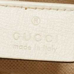 Pre Owned Gucci Beige/Cream GG Supreme Coated Canvas and Leather Mini Horsebit 1955 Bag