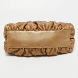 Pre Owned Gucci Beige Leather Abbey D-Ring Shoulder Bag