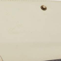 Gucci Off White/Grey Karung Leather Horsebit Continental Wallet
