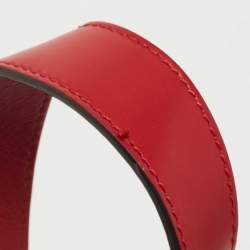 Pre Owned Gucci Red Leather Sylvie Shoulder Bag