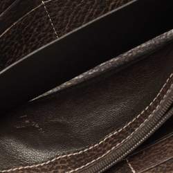 Gucci Beige/Brown GG Canvas and Leather Bamboo Tassel Zip Around Wallet
