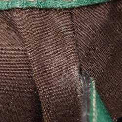 Pre Owned Gucci Green Guccissima Leather Pelham Shoulder Bag