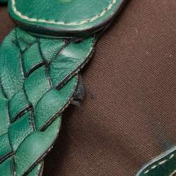 Pre Owned Gucci Green Guccissima Leather Pelham Shoulder Bag