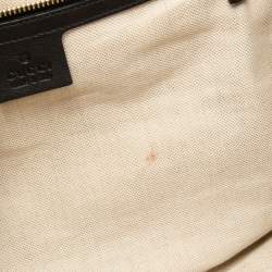 Pre Owned Gucci Black Guccissima Leather Medium Emily Chain Shoulder Bag