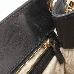 Pre Owned Gucci Black Guccissima Leather Medium Emily Chain Shoulder Bag