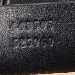 Pre Owned Gucci Black  Matelassé Leather Medium GG Marmont Tote