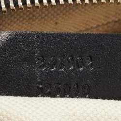 Pre Owned Gucci Black GG Canvas and Leather Sukey Tote