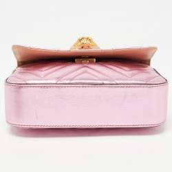 Gucci Metallic Pink Matelasse Leather Broadway Shoulder Bag