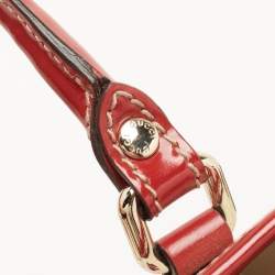 Pre Owned Gucci Red/White GG Supreme Coated Canvas and Leather Large Heart Joy Tote