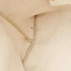 Pre Owned Gucci Red/White GG Supreme Coated Canvas and Leather Large Heart Joy Tote