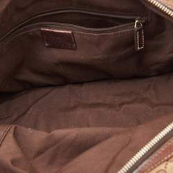 Pre Owned Gucci Beige/Brown GG Canvas and Leather Princy Boston Bag