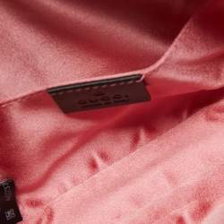 Pre Owned Gucci Black Matelassé Velvet GG Marmont Belt Bag