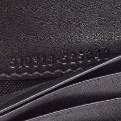 Gucci Black Guccissima Leather Zip Card Case