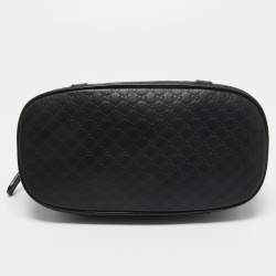 Pre Owned Gucci Black Microguccissima Leather Mini Dome Bag