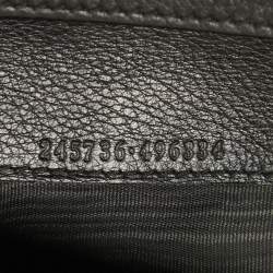 Gucci Black Leather 1973 Flap Continental Wallet