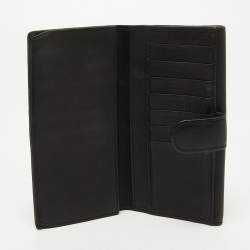 Gucci Black Leather 1973 Flap Continental Wallet