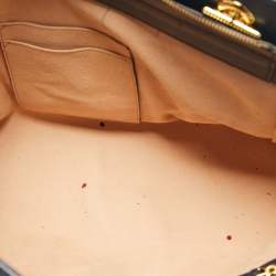 Pre Owned Gucci Blue Guccissima Leather Chain Shoulder Bag