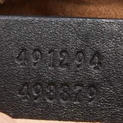 Gucci Black Matelassé Leather GG Marmont Belt Bag
