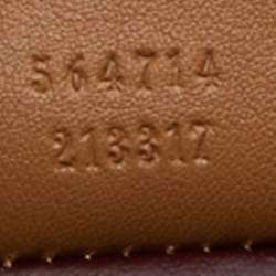 Pre Owned Gucci Light Brown Python Leather Medium Zumi Tote