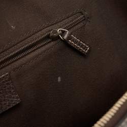 Gucci Beige/Brown GG Crystal Canvas and Leather Medium Dome Bag