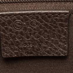 Gucci Beige/Brown GG Crystal Canvas and Leather Medium Dome Bag
