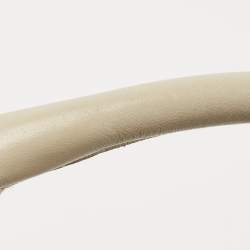 Pre Owned Gucci Beige GG Canvas and Leather Medium Sukey Tote