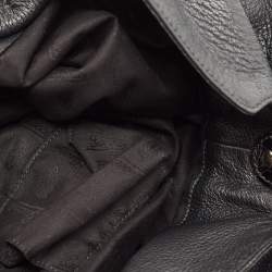 Pre Owned Gucci Black Leather and Crocodile Medium G Wave Hobo