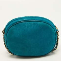 Pre Owned حقيبة كروس غوتشي سوهو ديسكو جلد زرقاء  بسلسلة